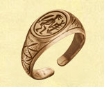 Княжеский - металлический перстень - украшения в древнерусском стиле - Кудесы